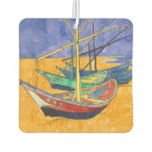 Vincent van Gogh - Vist Boats op het strand Luchtverfrisser (Achterkant)
