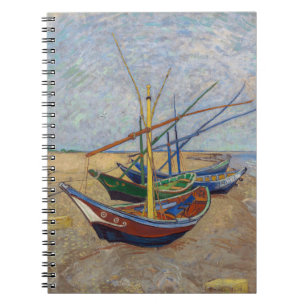 Vincent van Gogh - Vist Boats op het strand Notitieboek