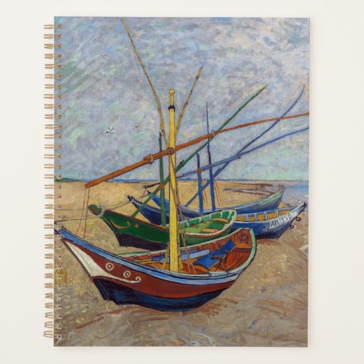 Vincent van Gogh - Vist Boats op het strand Planner (Voorkant)