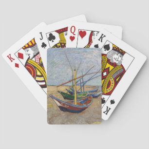 Vincent van Gogh - Vist Boats op het strand Pokerkaarten