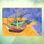 Vincent van Gogh - Vist Boats op het strand Raamsticker (Vel 3)
