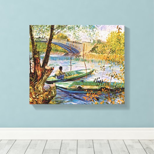 Vincent van Gogh Vist in Spring Fine Art Canvas Afdruk (Insitu (Houten vloer))