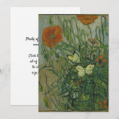Vincent van Gogh - Vlinders en klaprozen Kaart (Voorkant / Achterkant)