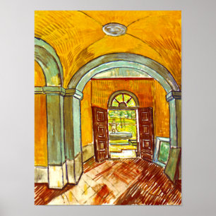 Vincent Van Gogh - Voorhal van het Asiel Poster