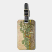 Vincent van Gogh - Vrouwen die Olijven schoppen Bagagelabel (Voorkant verticaal)