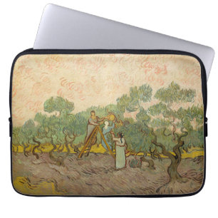Vincent van Gogh - Vrouwen die Olijven schoppen Laptop Sleeve