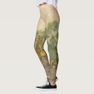 Vincent van Gogh - Vrouwen die Olijven schoppen Leggings