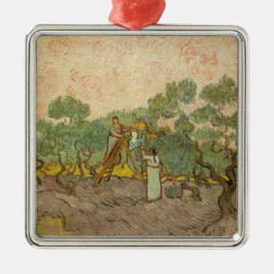 Vincent van Gogh - Vrouwen die Olijven schoppen Metalen Ornament