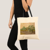 Vincent van Gogh - Vrouwen die Olijven schoppen Tote Bag (Voorkant (product))