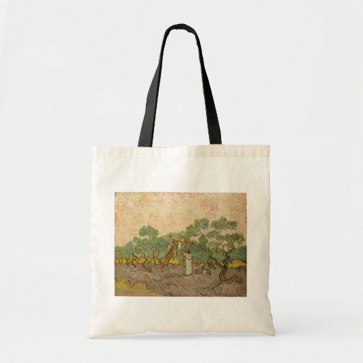 Vincent van Gogh - Vrouwen die Olijven schoppen Tote Bag (Voorkant)