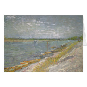 Vincent van Gogh - Vue d'une rivière avec des bate