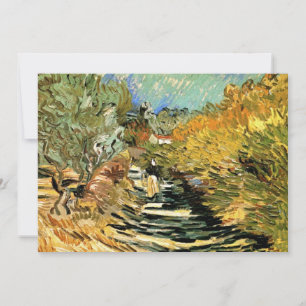 Vincent van Gogh Weg bij Saint-Remy, Vrouwfiguur