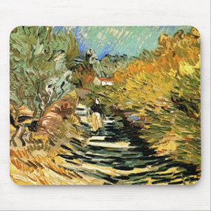 Vincent van Gogh Weg bij Saint-Remy, Vrouwfiguur Muismat
