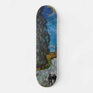 Vincent van Gogh - Weg met cipres en ster Skateboard
