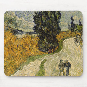 Vincent van Gogh Weg met Cypressen, 1890 Muismat
