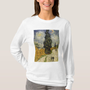 Vincent van Gogh Weg met Cypressen, 1890 T-shirt