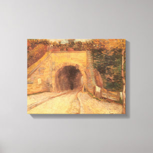 Vincent van Gogh - Weg met onderdoorgang, Het Viad Canvas Afdruk