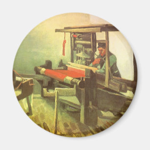 Vincent van Gogh Wever links kijkend Spinnewiel Magneet
