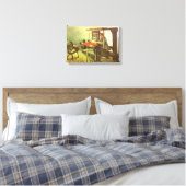 Vincent van Gogh Wever tegenover het linker spinne Canvas Afdruk (Insitu (Slaapkamer))