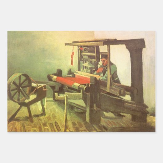 Vincent van Gogh Wever tegenover het linker spinne Inpakpapier Vel (Voorkant 2)