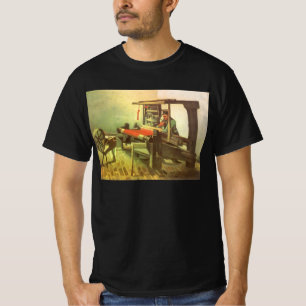 Vincent van Gogh Wever tegenover het linker spinne T-shirt