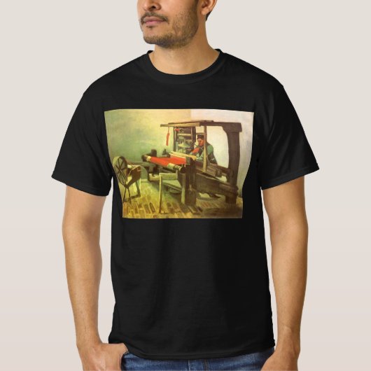 Vincent van Gogh Wever tegenover het linker spinne T-shirt (Voorkant)
