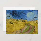 Vincent Van Gogh Wheat field met Crows Briefkaart (Voorkant / Achterkant)
