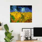 Vincent Van Gogh Wheat Field met Crows Poster (Thuiskantoor)