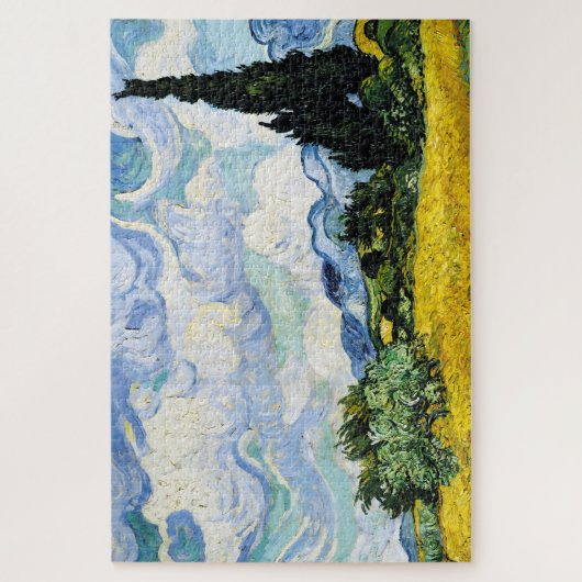 Vincent Van Gogh Wheat Field met Cypresses (1889) Legpuzzel (Verticaal)