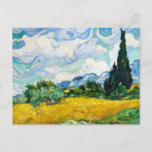Vincent Van Gogh Wheat Field met Cypresses Briefkaart