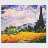 Vincent Van Gogh Wheat Field met Cypresses Cadeaupapier (Vlak)