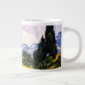 Vincent Van Gogh Wheat Field met Cypresses Extra Grote Beker (Rechts)