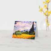 Vincent Van Gogh Wheat Field met Cypresses Kaart (Gele Bloem)