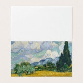 Vincent van Gogh - Wheat Field met Cypresses Kaart (Buitenkant ongevouwen)