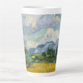 Vincent van Gogh - Wheat Field met Cypresses Latte Mok (Voorkant)