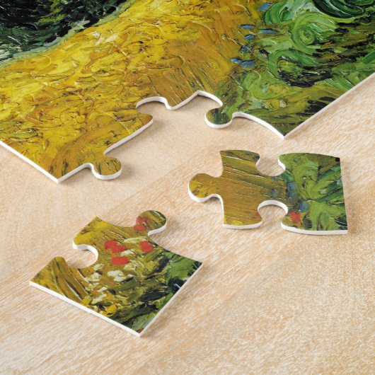 Vincent Van Gogh Wheat Field met Cypresses Legpuzzel (Zijkant)