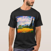 Vincent Van Gogh Wheat Field met Cypresses T-shirt (Voorkant)