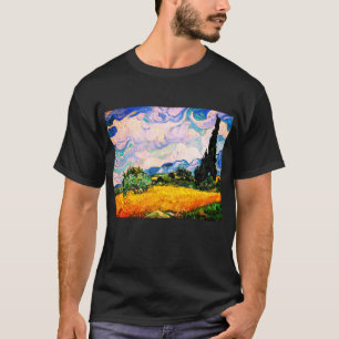 Vincent Van Gogh Wheat Field met Cypresses T-shirt