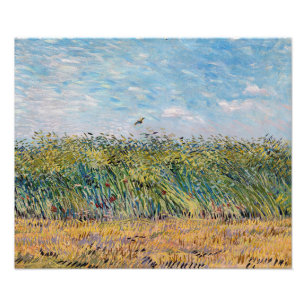 Vincent van Gogh - Wheat Field met een Lark Foto Afdruk