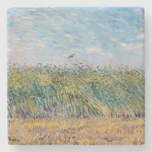 Vincent van Gogh - Wheat Field met een Lark Stenen Onderzetter
