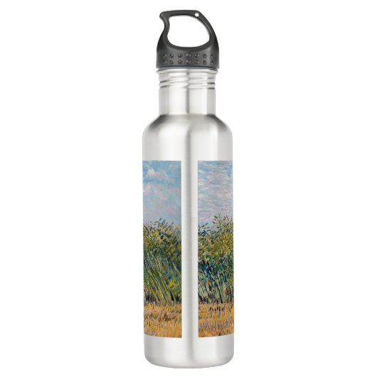 Vincent van Gogh - Wheat Field met een Lark Waterfles (Achterkant)