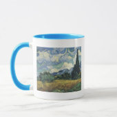 Vincent van Gogh Wheat Fields met Cypresses Mok (Links)