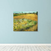 Vincent Van Gogh Wheatfield Canvas Afdruk (Insitu (Houten vloer))