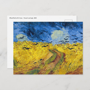 Vincent van Gogh - Wheatfield met Crows Briefkaart