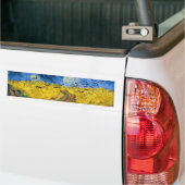 Vincent van Gogh - Wheatfield met Crows Bumpersticker (Op Truck)