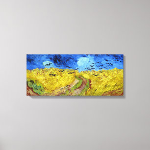 Vincent van Gogh Wheatfield met Crows Canvas Afdruk
