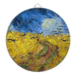 Vincent van Gogh - Wheatfield met Crows Dartbord