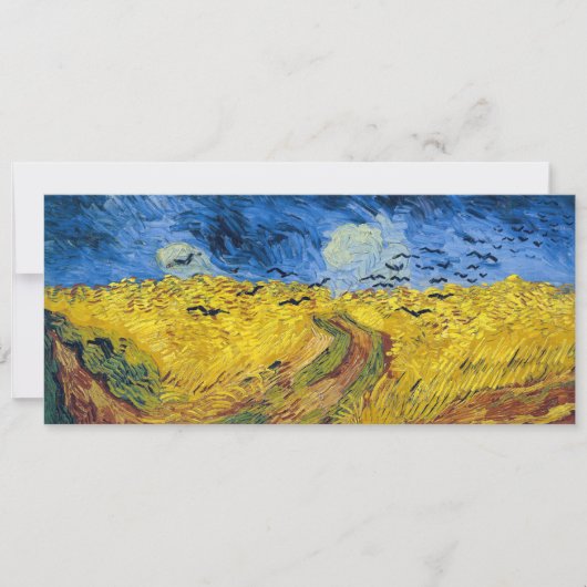 Vincent van Gogh - Wheatfield met Crows Kaart (Voorkant)