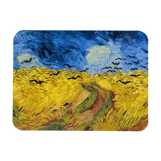 Vincent van Gogh - Wheatfield met Crows Magneet (Horizontaal)