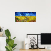 Vincent van Gogh Wheatfield met Crows Poster (Thuiskantoor)